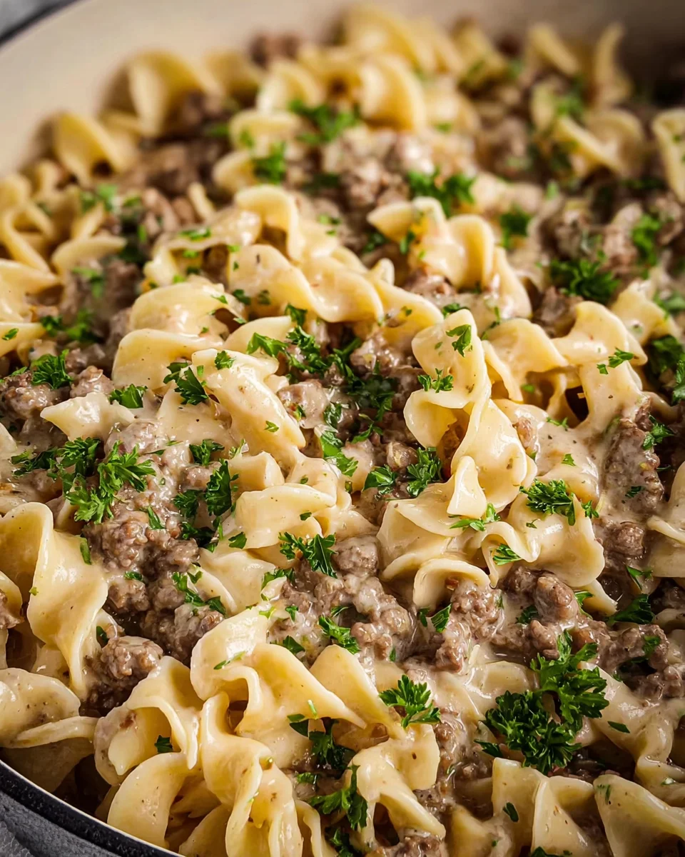 Ground Beef Stroganoff