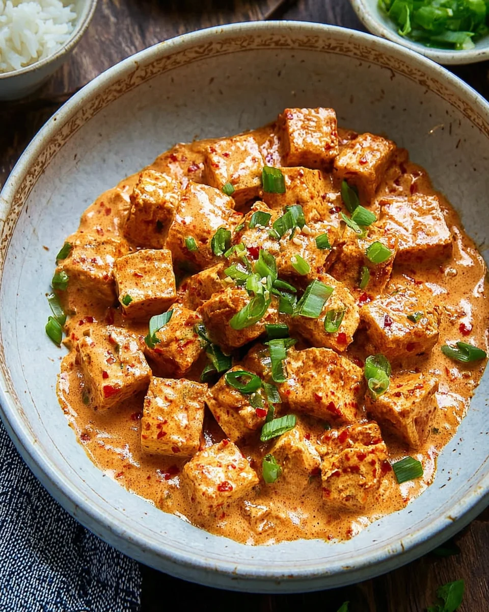 Spicy Tofu with Creamy Coconut Sauce 15 Spicy