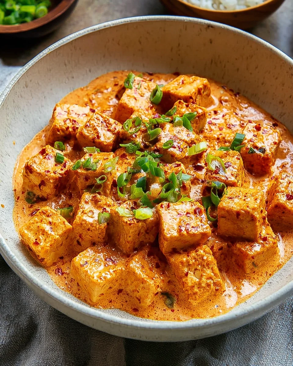 Spicy Tofu with Creamy Coconut Sauce 16 Spicy