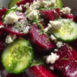 Beet Salad with Feta, Cucumbers, and Dill